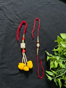 Pearl Couple Rakhi Set