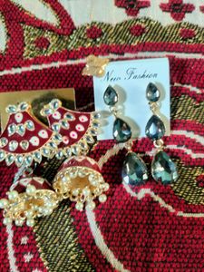 Jhumka And Earings An Ring