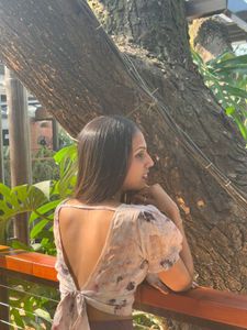 Floral Open-Back Top