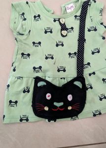 12-18 Months Kids Branded Tshirt / Frock Combo