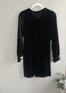 black velvet dress