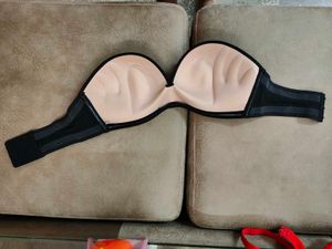 Women Push-up Heavily Padded Strapless Bra