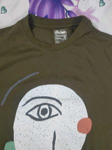 Olive Green Graphic Tee streetwear y2k