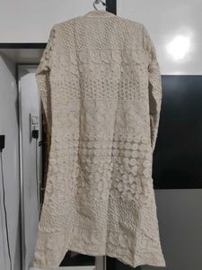 Cream Color Jacket| Full Sleeves |Netted Lace Work