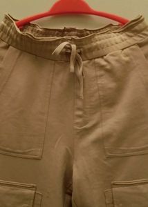 Beige Cargo Pants