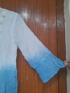 Dual tone Peplum kurti