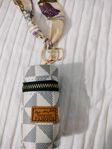 Stylish Pouch with Scarf Detail