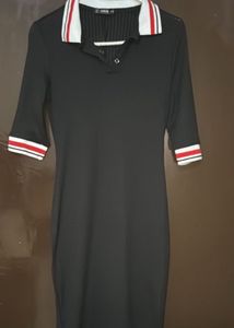 Shein Black Polo Dress