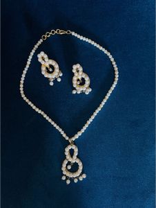 Pearl Necklace &amp; Earring Set