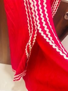 Red Off-Shoulder Dress