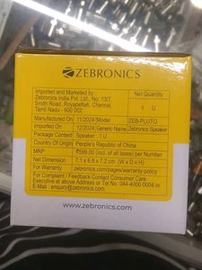 Zebronics Pluto Speakers