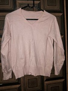 Blush Pink Layered Look Sweater