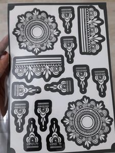 Henna Stencil For Both Hands