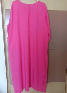 Pink Embroidered Kurta