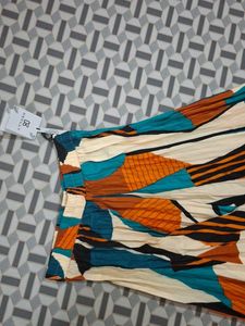 Abstract Print Skirt