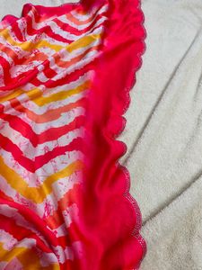 Stylish Saree With Multicoulers🌸🩷