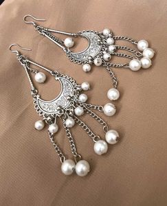 Pearl Moon Earrings