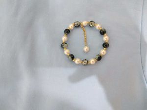 Pearl and Stone Beaded Bracelet