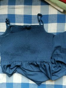 Solid Blue Dress