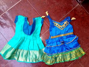 Girl's Ethnic Dresses - Set of Two