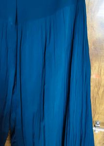 embroidered Navy Blue sharara set