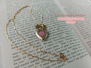 Heart Locket Hand painted Necklace