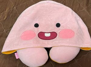 kakao and friends reversible neck pillow