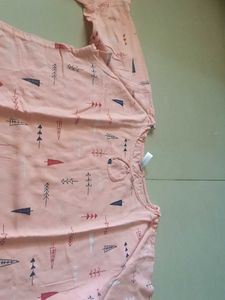 Pink Coloured Sleeved Top