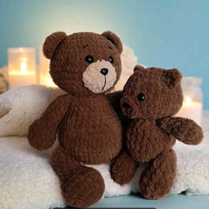 Crocheted Teddy Bear Set
