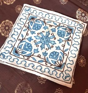 Wool Embroidered Cushion Covers (Set of 2)