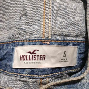 Hollister Denim Short Overalls