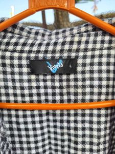 Checkered Embroidered Shirt