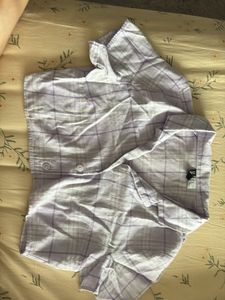 H&amp;M Divided Plaid Pants &amp; Crop Top Set