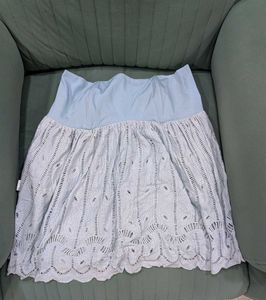 Light Blue Eyelet Top