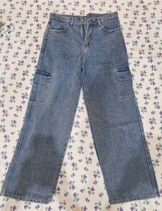 Light Blue Cargo Jeans