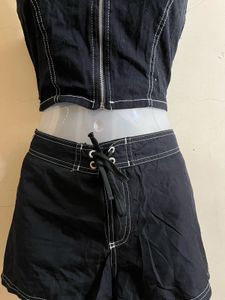 FOREVER 21 Branded Black Corset🖤