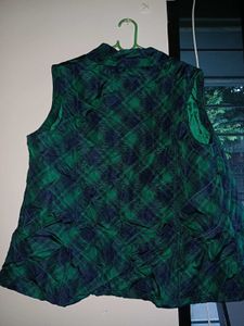 Plaid Puffer Vest
