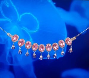 Pink Crystal Statement Necklace