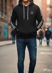 O'Black Striped Hoodie