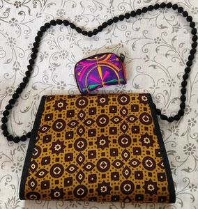 Beautiful New Mustard Sling Bag &amp; Coin Purse