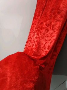 Elegant Red Velvet dress
