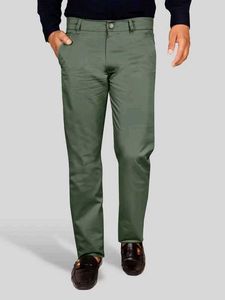 Just Black Olive Green Casual Trousers, 38 Size