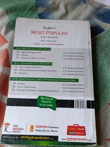 Bsc 3rd Year CCS UNIVERSITY Math Book