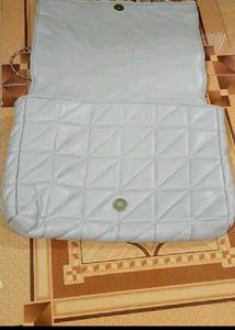 Quilted Beige Crossbody Bag