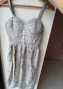 Patterned Mini Dress