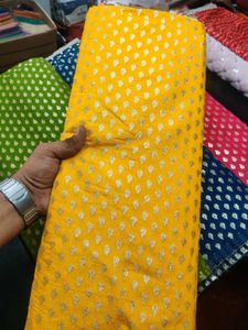 Fancy Chanderi Fabric With Work