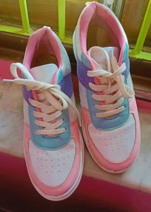 Sneakers .. Pastel Colour Shoes For Girls/Women