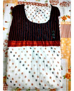 Polka Dot & Floral Match Kurti