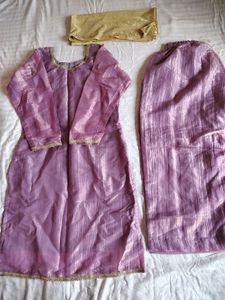 Organza Kurta Set