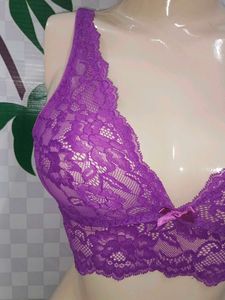 (1300)Purple Lace Bralette